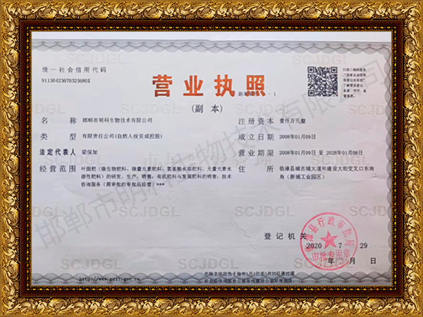 營(yíng)業(yè)執(zhí)照